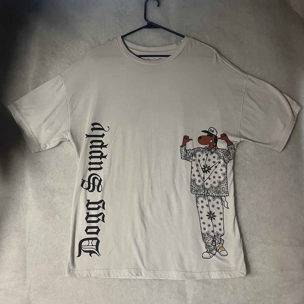 Snoop Dogg Graphic Shirt White Dogg Supply Size Small